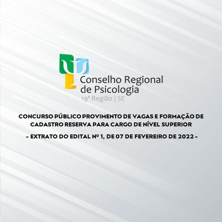 CRP19: CONCURSO PÚBLICO