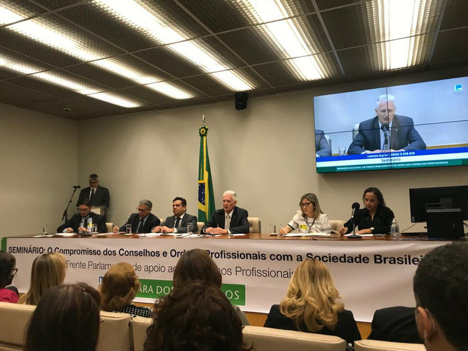 CRP19 participa do Seminário Nacional da Frente Parlamentar de apoio aos Conselhos Profissionais