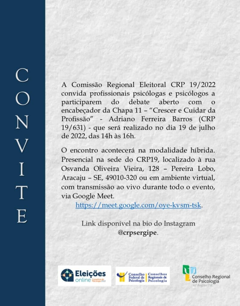 Comissão Regional Eleitoral convida