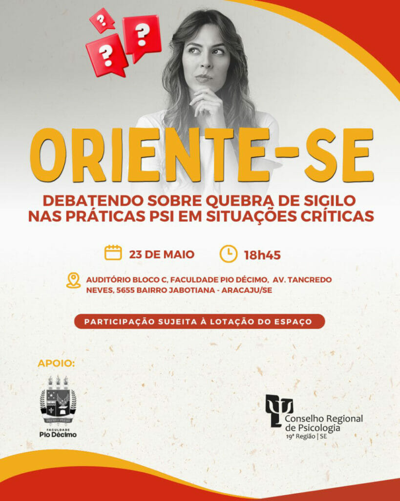 Conselho de Psicologia promove debate sobre quebra de sigilo nas práticas psi em situações críticas