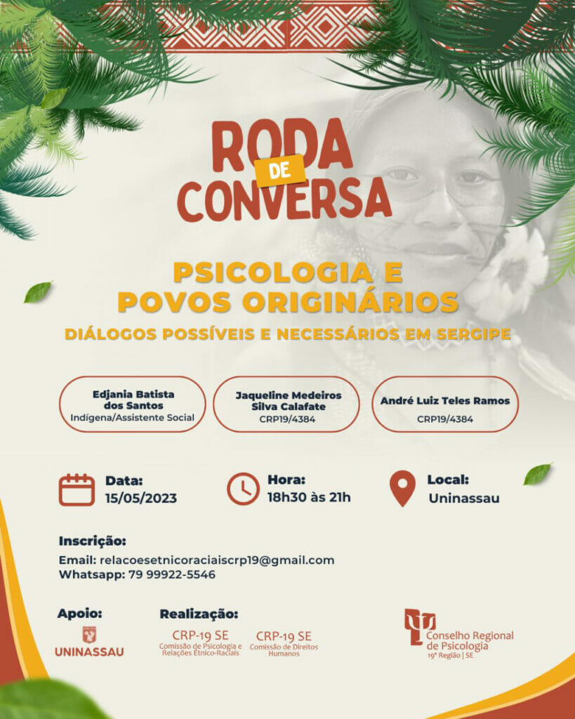 CRP19 promove roda de conversa ‘Psicologia e Povos Originários’