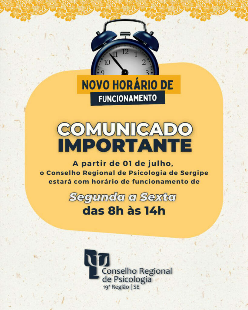 Mudança no horário de atendimento