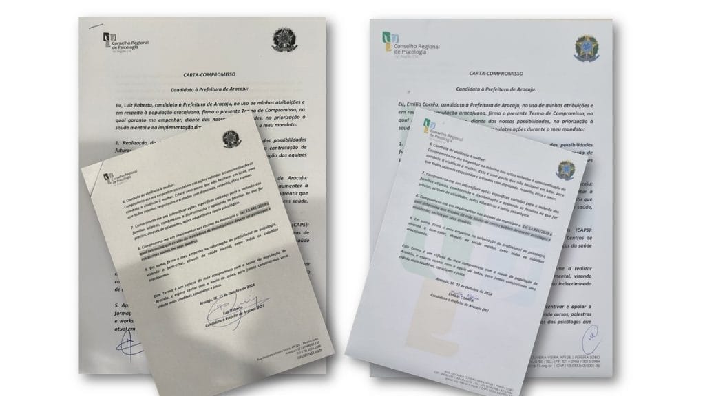 Candidatos assinam carta-compromisso com a psicologia sergipana
