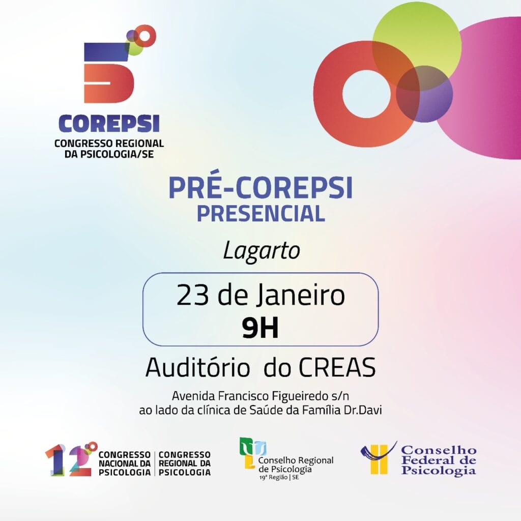 Primeiro PRÉ-COREPSI presencial do CRP19 será no município de Lagarto