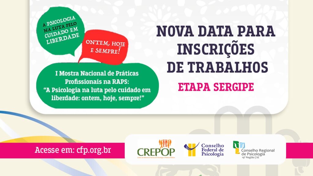 Prazos de inscrição para I Mostra Nacional de Práticas Profissionais da RAPS foram ampliados